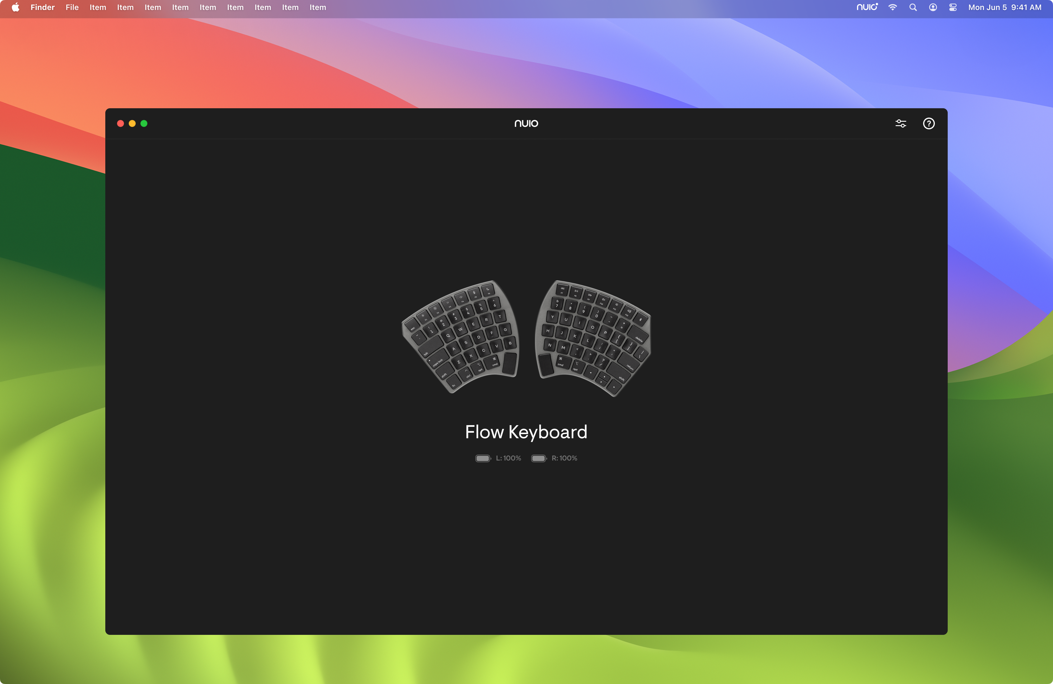 NUIO App for macOS